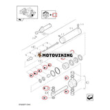 Tätningssats 87428871 för CASE Grävlastare 580ST 580T 590ST 695ST