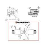 Magnetventil 324-2578 för Caterpillar CAT-lastare 416E 414E 416F 420E 420F 422E