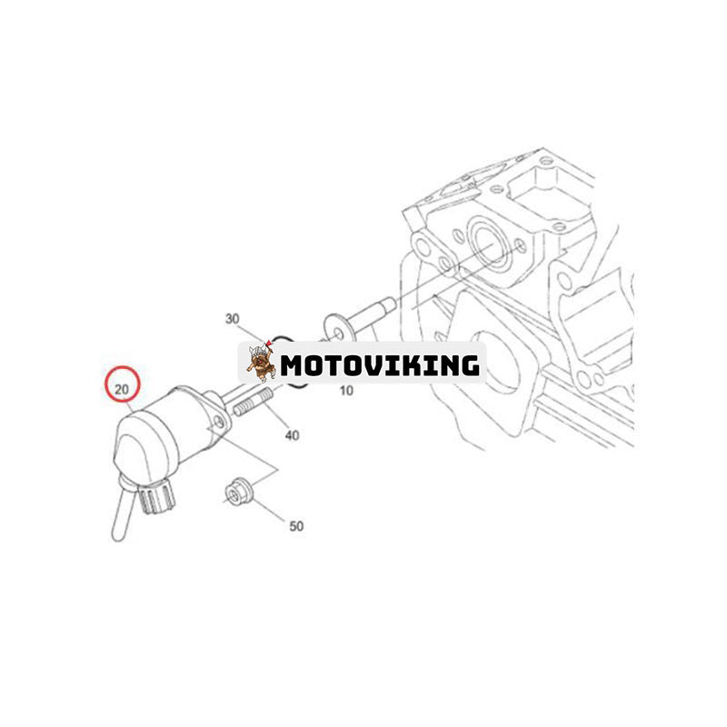 Bränslestoppsolenoid E5850-60011 för Kioti traktor LK3054 DK40 DK45 DK55 CK30