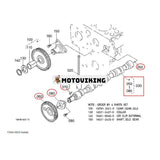 Kamaxelenhet 17343-16010 för Kubota Engine V1903 V2203 traktor L3600DT L3710DT L4200DT