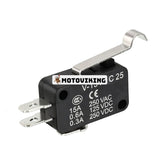 Micro Limit Switch V-154-1C25 med krökt spetsspak 15A 125/250VAC för Omron