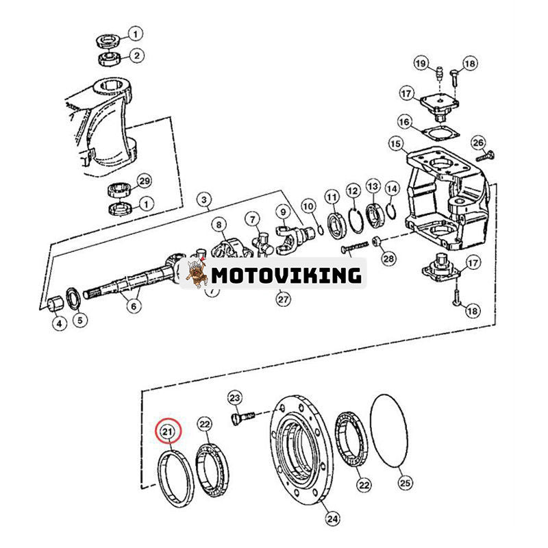 Oljetätning AL79950 för John Deere traktor SE6220 SE6300 SE6310 SE6320 SE6400 SE6410 SE6420