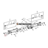 Axeltätning AT457280 för John Deere motor 4045HT054 4045HL287 Lastare 310J 310K 310L 310SJ 310S