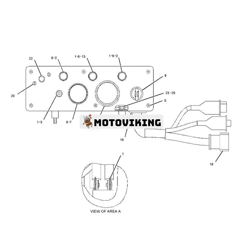 Servicesatsmätare 121-1241 för Caterpillar CAT Engine C15 C18 Grävmaskin 313B 321B