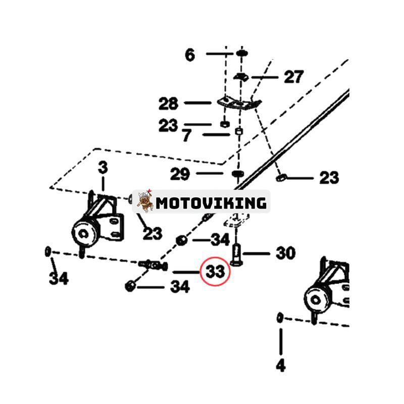 Svängkulled 6557291 för Bobcat-lastare 632 743 751 753 S130 S150 S160 S175 S205 S250 T140 T180 T190