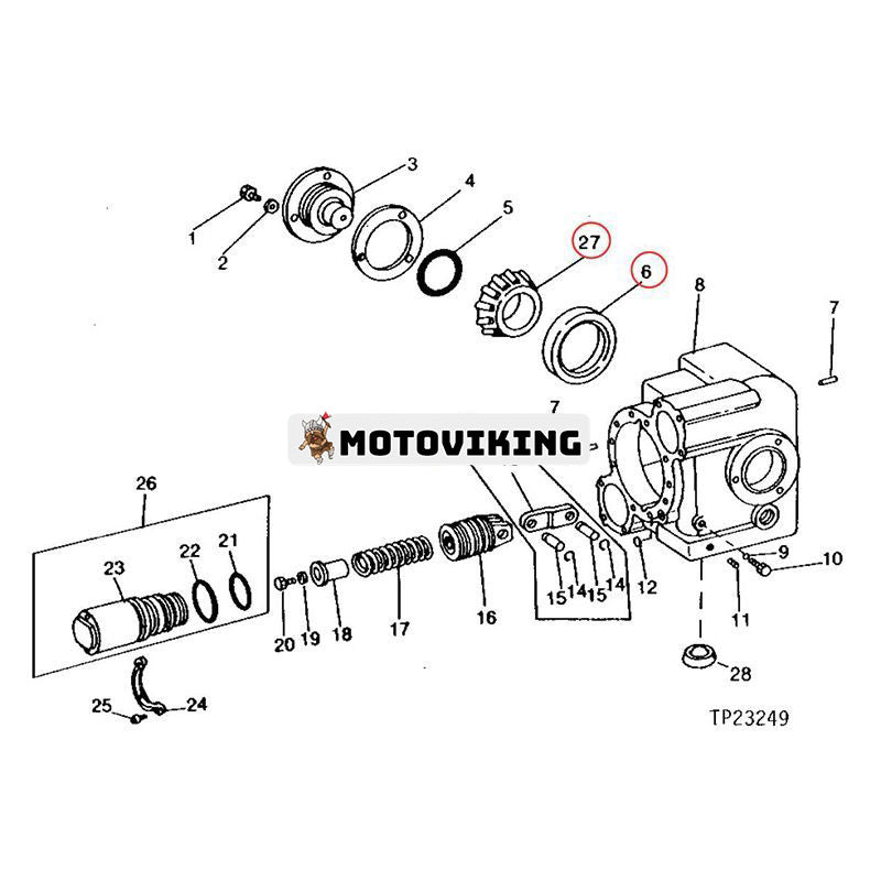 Konisk rullagersats 253062 399934C1 för New Holland Tractor T8010 T8020 T8030 T8040 T8050