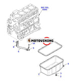 Oljetrågspackning EA4897877 för Komatsu Engine 4D104E-2 S4D104E-1 Lastare WB91R-5 WB93R-5 WB97R-5 WB97S-5 WB97S-5E0