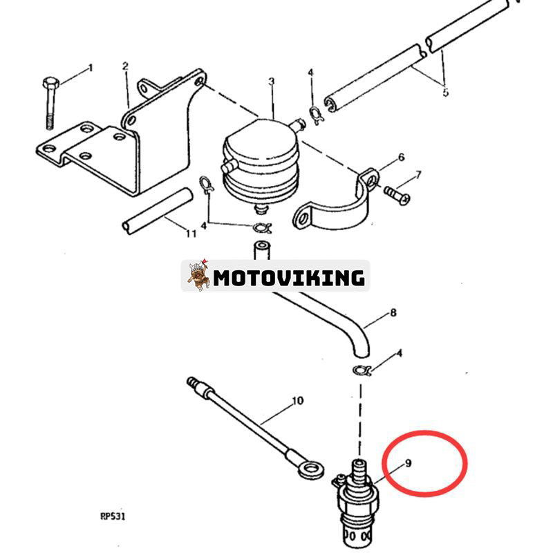 Termostatvärmarplugg CH14079 CH15593 för John Deere traktor 900HC 950 1050 650 750 850