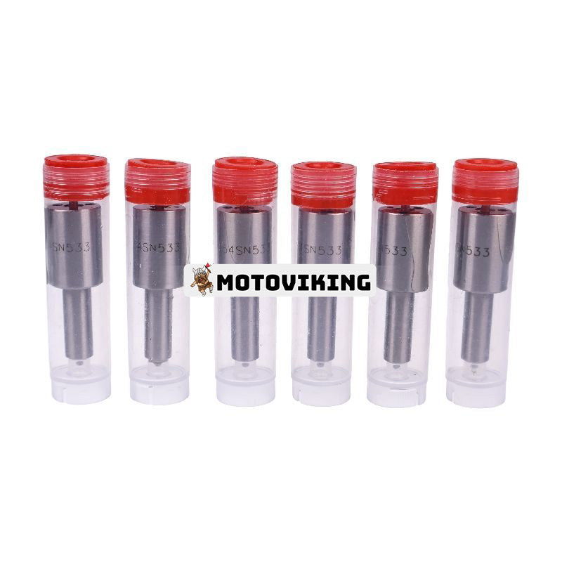 6 st injektormunstycke ME705429 105015-5330 för Mitsubishi Engine 6D22T 6D22 Kato grävmaskin HD1250