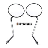 2 st 8mm justerbar universell antenn stil retro vintage rund backspegel för ATV Motorcykel Go-Kart skoter Dirt-bike Mini-Bike