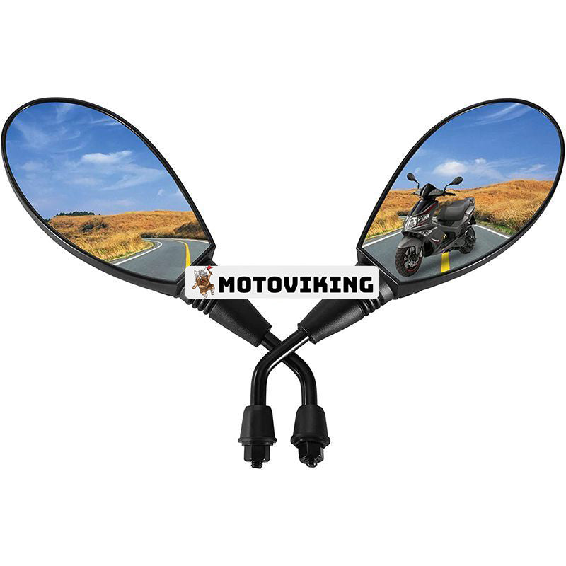 2 st 8mm medurs universell montering Backspegel för GY6 Touring Bike Sportcykel Cafe Racer Motorcykel Scooter Moped ATV