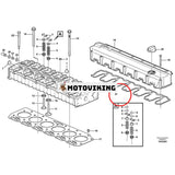 Topplockspackning VOE 20558929 för Volvo Engine D6D D6E Grävmaskin EC160 EC210B EW200B