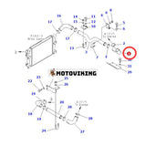 Slang 6152-12-4910 för Komatsu Engine 6D125E Grävmaskin PC400-6 PC450-6 PW400MH-6