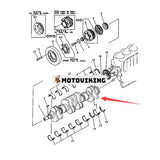 Vevaxel 6136-31-1010 6136-31-1110 för Komatsu Engine 6D105 Grävmaskin PC200-1 PC200-3