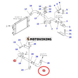 Slang 6152-12-4950 för Komatsu Engine 6D125E Grävmaskin PC400-6 PC450-6 PC450LC-6K