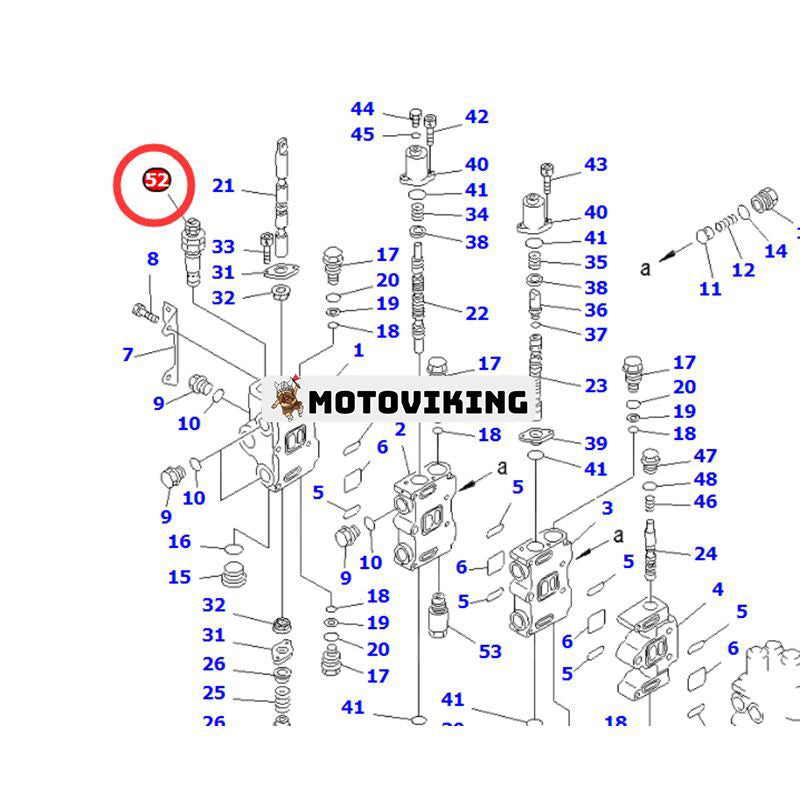 Huvudavlastningsventil 709-80-52900 för Komatsu grävmaskin PC150-5 PC180NLC-5K PC180LC-5K PC180LLC-5K PW170-5K