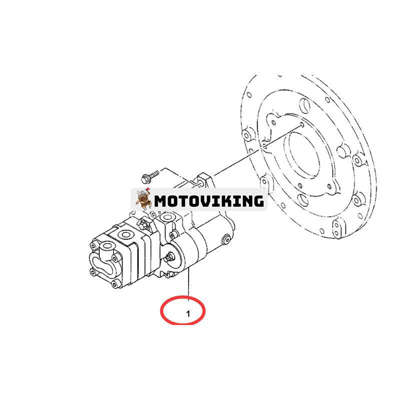 Hydraulisk kolvpump 4415271 för John Deere grävmaskin 35ZTS