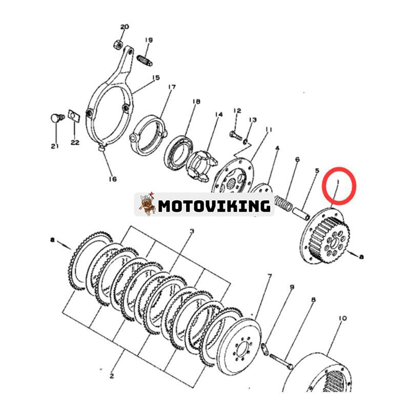 Inre styrkopplingstrumma 103-22-21111 för Komatsu Bulldozer D20P-5A D20P-5 D20A-5 D21P-5 D21A-5