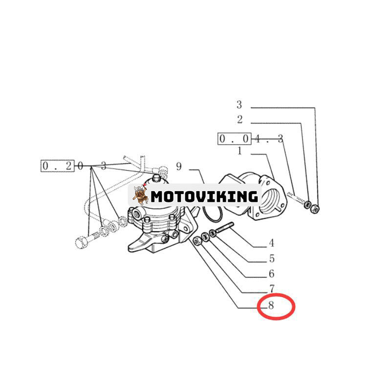 Bränslepump 4757882 för CASE traktor JX100U JX1060C JX1070C JX1075C JX55 JX65 JX70U