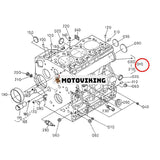 Blott cylinderblock 16261-01010 16261-01014 16261-01012 för Kubota Engine D1105 Gräsklippare F2400 FZ2400