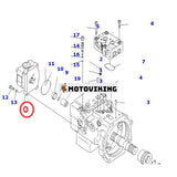 Hydraulisk kugghjulspump 708-3T-04520 för Komatsu grävmaskin PC70-8 PC78US-8 PC60-8