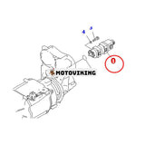 Hydraulisk kugghjulspump 705-56-46030 för Komatsu hjullastare WA1200-3 WA1200-6