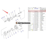 Hydraulpump 705-36-43240 för Komatsu hjullastare WA450-3-H WA450-3A WA450-3L WA470-3