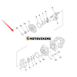 Hydraulisk växelpump 705-56-34450 för Komatsu Dump Truck HM300-1