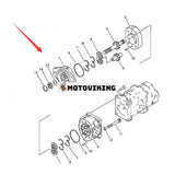 Hydraulisk kugghjulspump 705-56-24120 för Komatsu rullkomprimator JV80DW-1