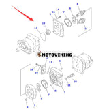 Hydraulpump 705-41-08260 för Komatsu grävmaskin PC38UU-2 PC38UUM-2 PC25-1 PC25R-1