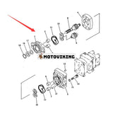 Hydraulpump 705-41-08060 för Komatsu grävmaskin PC07-2