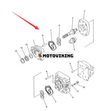 Hydraulpump 705-41-06030 för Komatsu grävmaskin PC12UU-2