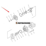 Hydraulisk pumpenhet 705-51-32110 för Komatsu Compactor WF600T-1