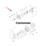 Hydraulpump 705-51-31070 för Komatsu grävmaskin PC1000SE-1 PC1000-1 PC1000LC-1 PC1000SP-1