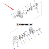 Pumpenhet 705-12-32040 för Komatsu Grader GD705-5