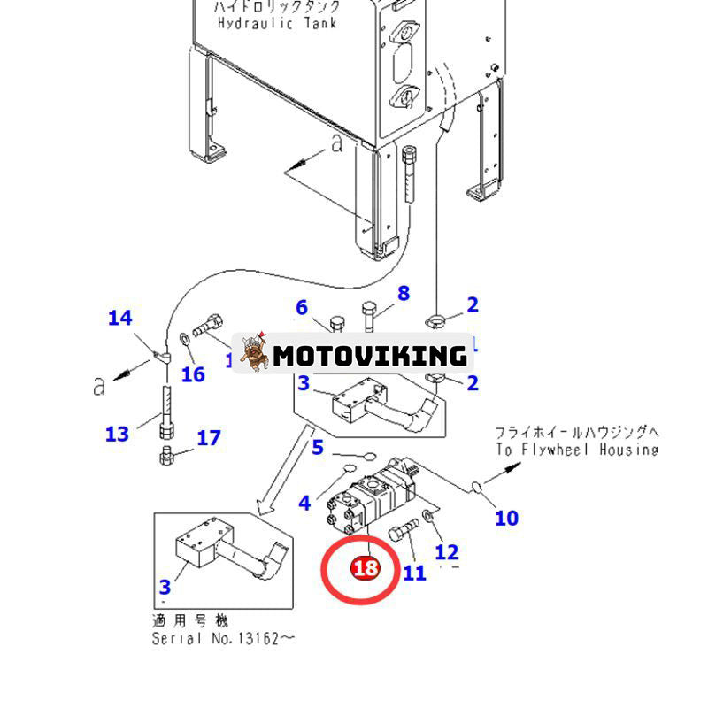 Hydraulisk växelpump 234-60-65500 för Komatsu Grader GD705A-4A-N