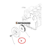 Vibrationsdämpare 6745-31-8110 för komatsu motor SAA6D114E-3E Bulldozer D65EX-16 D65PX-16 D65WX-17