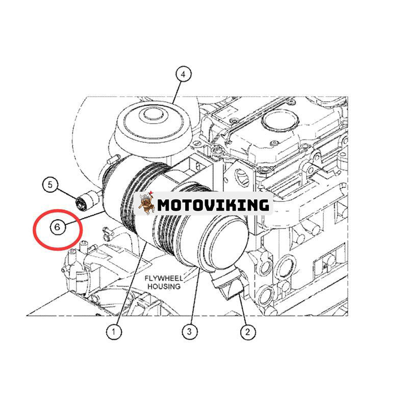 Luftfilterhus 266-0406 467-7694 för Caterpillar CAT Engine C3.3 Grävmaskin 302.5C