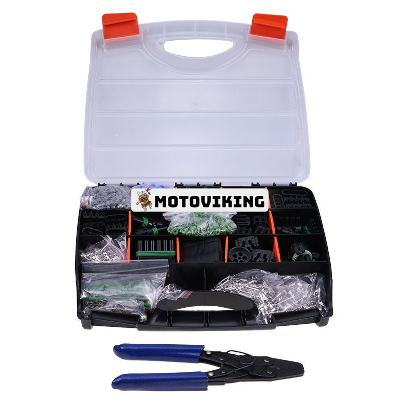 Pro Weather Pack Connector Kit WP-1104 med icke-spärrande pressverktyg