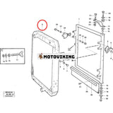 Vattenkylare VOE11110137 för Volvo Hjullastare L70B L70C L70D