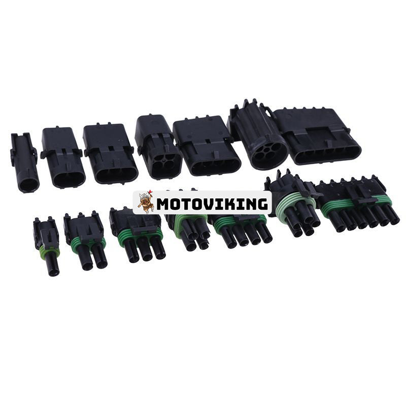 WP-1505 Pro Weather Pack Connector Kit med T-18 Crimp Tool