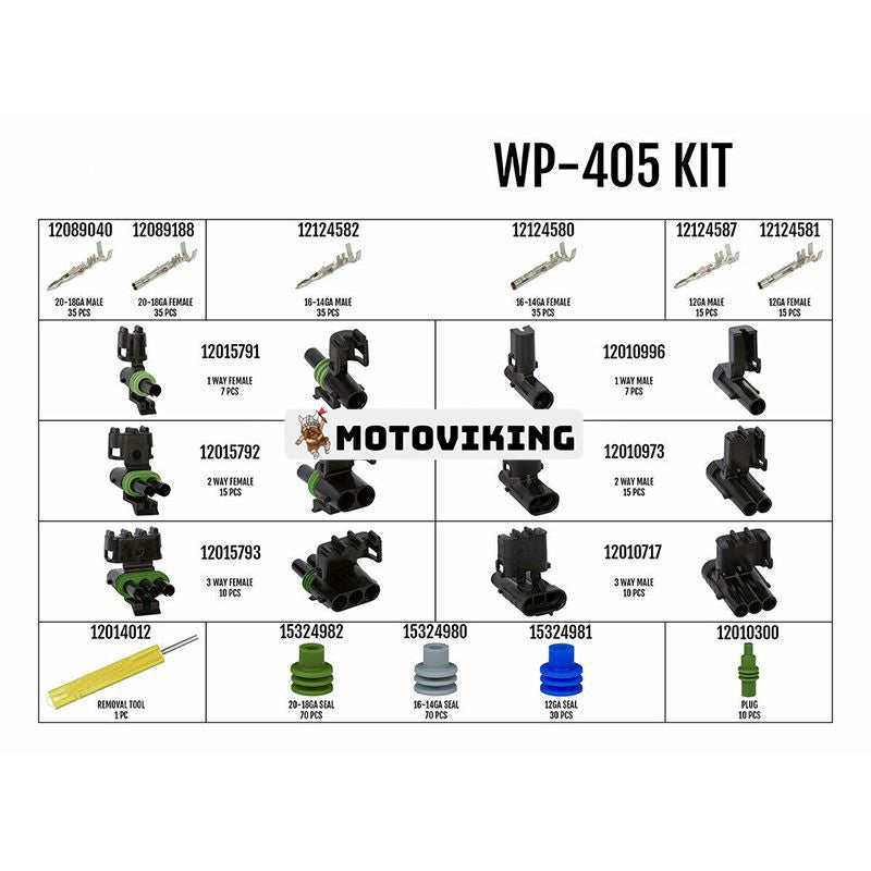 Pro Weather Pack Connector Kit WP-405