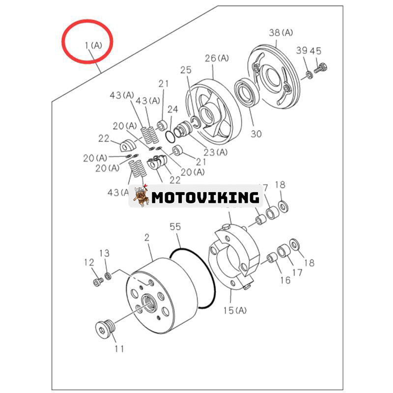 Insprutningspumptimer ASM 1-15740237-0 för Isuzu Engine 6RB1 Hitachi Grävmaskin EX400LC EX450-5 EX400 KH500-3 KH850-3