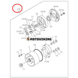 Insprutningspumptimer ASM 1-15740237-0 för Isuzu Engine 6RB1 Hitachi Grävmaskin EX400LC EX450-5 EX400 KH500-3 KH850-3