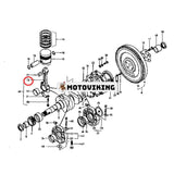 Vevstång 15231-22112 15231-22010 för Kubota Engine ZL600 traktor B6000 B6000E