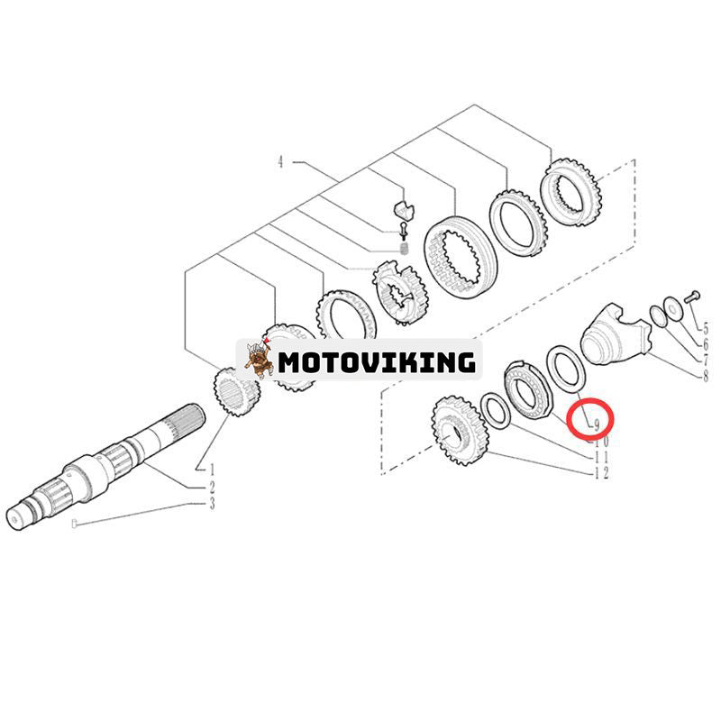 Oljetätning 181123A1 för New Holland Loader B100BLR B110B B115B B90B B95B B95BTC LV80 U80 U80B