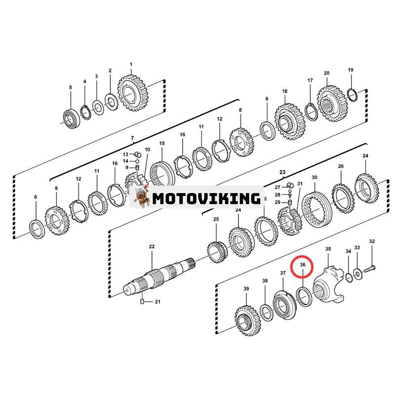 Oljetätning VOE11709133 för Volvo Lastare BL60 BL60B BL61 BL61B BL70 BL70B BL71 BL71B