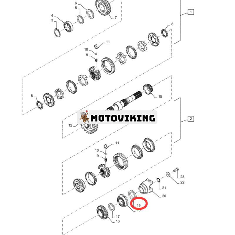 Oljetätning 181123A1 för CASE-lastare 580L 580M 580N 580SL 580SN 580SLE 590L 590SM 590SN