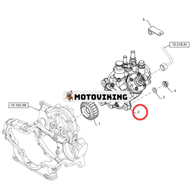 Högtrycksbränsleinsprutningspump 5801470100 för FPT Iveco Engine F5BFL413A B007 CASE Lastare 580N 590SN SR250 SV300