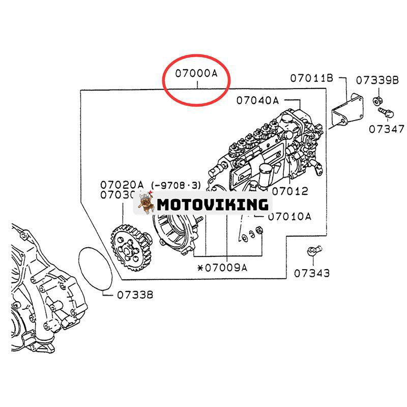 Bränsleinsprutningspump VAME088910 VAME088960 för Kobelco grävmaskin SK200 SK200LC